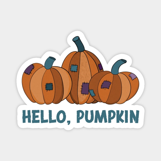 Hello, Pumpkin Magnet by Alissa Carin