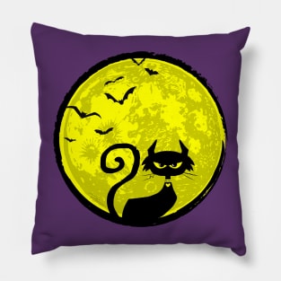 Full Moon Cat Pillow