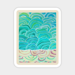 Winter Sunset Oceanscape Magnet