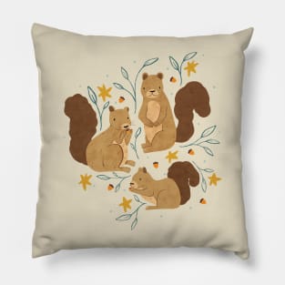 Thanksgiving Squirrel's Harvest Pillow