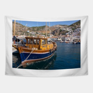 Classic boat. Tapestry