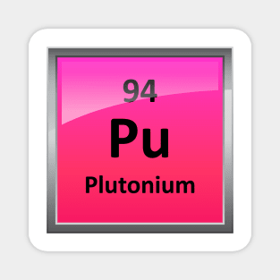 Plutonium Periodic Table Element Symbol Magnet