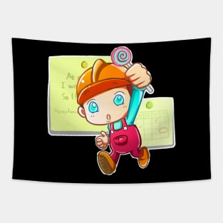 Scrum Master Kid Tapestry