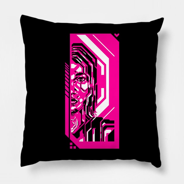 Cyber Ticket SB Pillow by ricechuchu