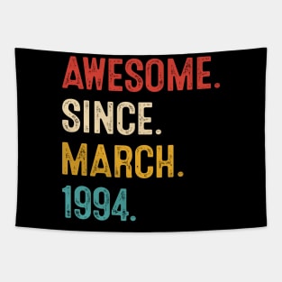 vintage march 1994 retro birthday Tapestry