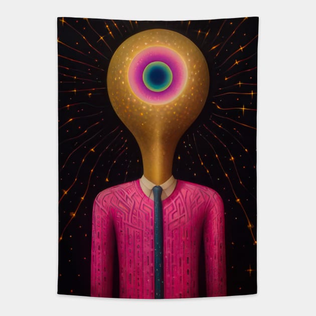 The Illuminated Mind Tapestry by TooplesArt