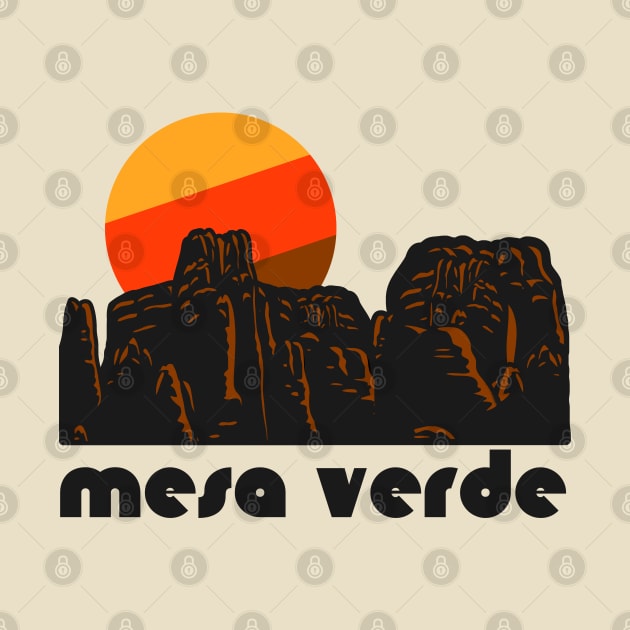 Retro Mesa Verde ))(( Tourist Souvenir National Park Design by darklordpug