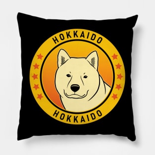 Hokkaido Dog Portrait Pillow