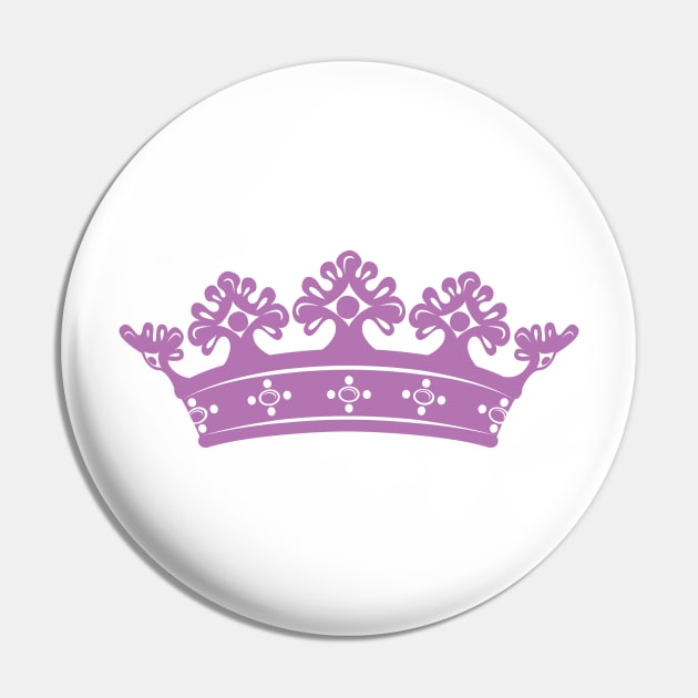 Purple Crown Pin by SWON Design