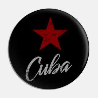 Cuba - star design - vintage Pin