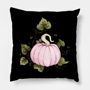 Pink Porcelain Doll Pumpkin Pillow