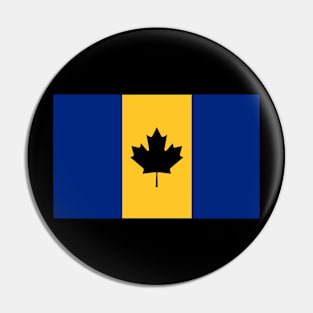 Barbados / Canada Flag Mashup Pin
