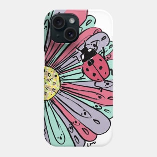 Ladybug on a Flower Phone Case