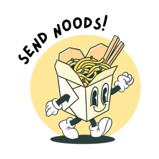 Send noods walking takeout noodle box T-Shirt