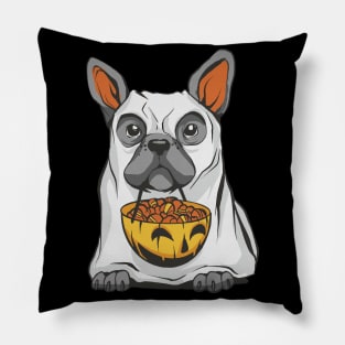 Halloween Hound: Bulldog Treats Pillow