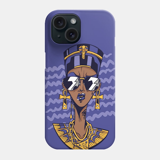 Awesome Modern Nefertiti Illustration Phone Case by SLAG_Creative