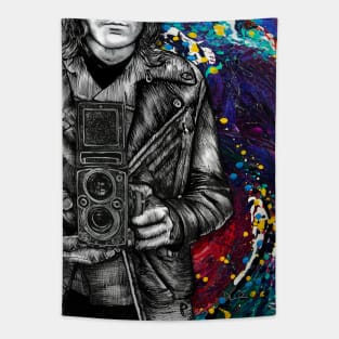 Leather Jacket Twin Lens Tapestry