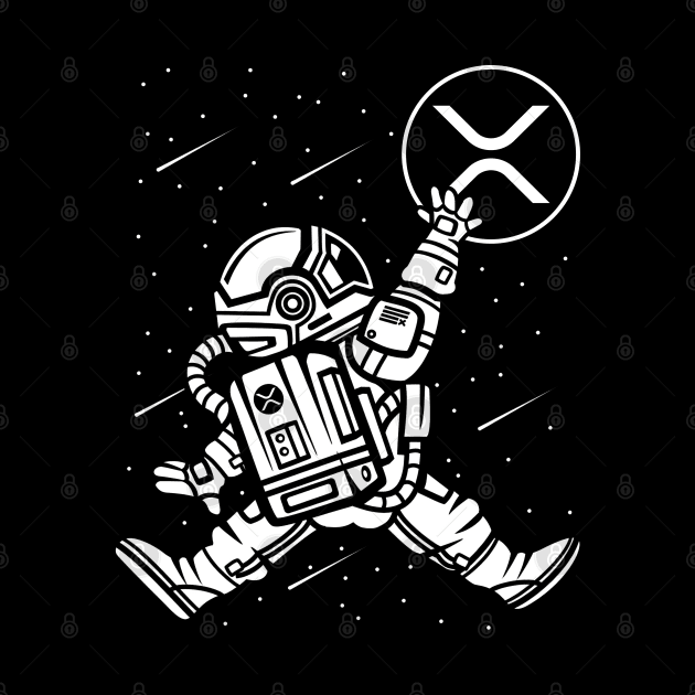 Astronaut Ripple XRP Coin To The Moon Crypto Token Cryptocurrency Wallet HODL Birthday Gift For Men Women by Thingking About