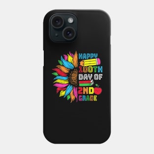 Happy 100th Day Of Second Grade 100 Days Smarter Phone Case