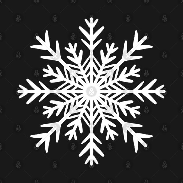 Simple white snowflake by SRSigs