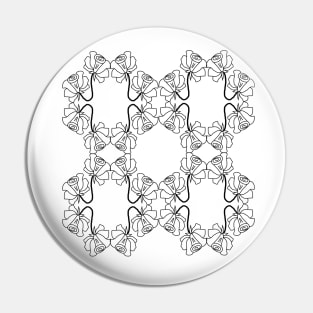 Rose pattern Pin