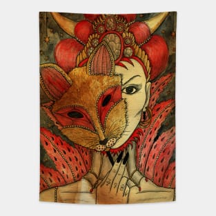 The Fox. Gothic Mysteries Design. Tapestry