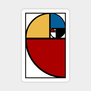 Golden Ratio - Primary Colors Magnet