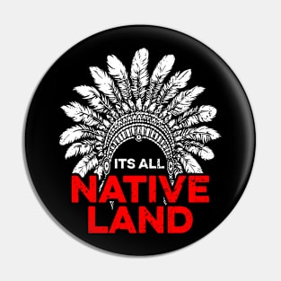 It's All Native Land - Native America Pin