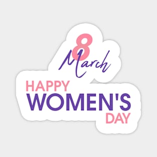 8 March happy women's day Magnet