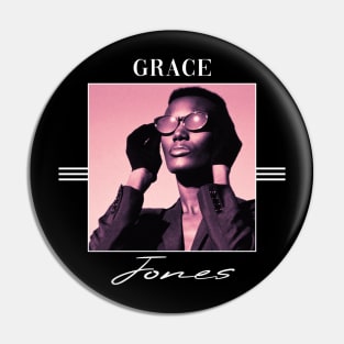 Grace Jones /// Retro colors Pin