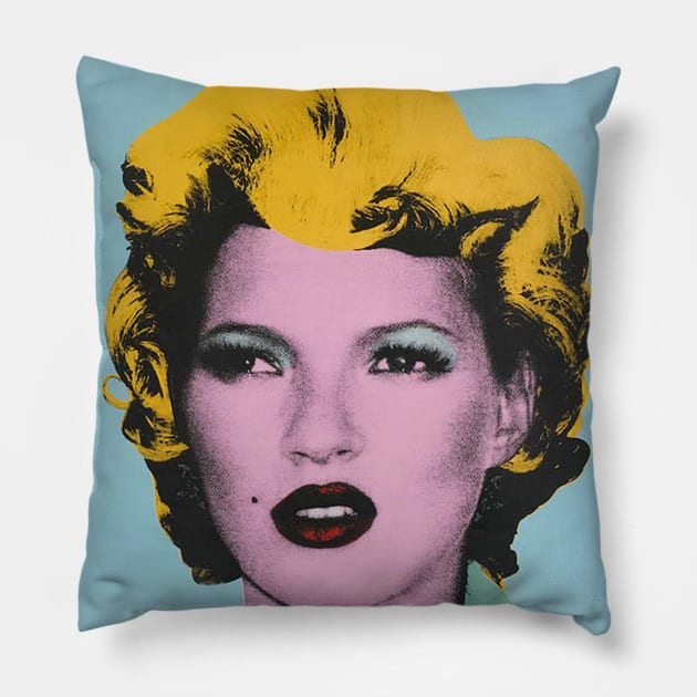 Banksy Kate Moss Pillow by foozler