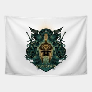 Gladiator Helmet Artwork Tapestry