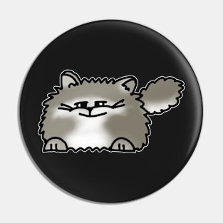 Grey Cat Lover Pin