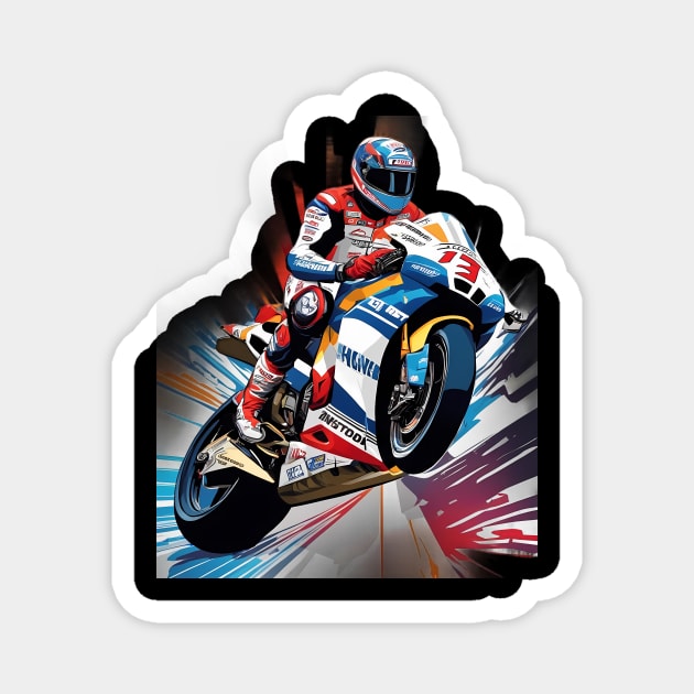 Motocross Magnet by animegirlnft