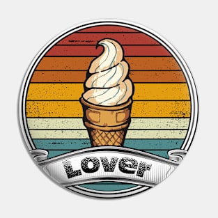 Ice Cream Lover Retro Vintage Summer Treats Pin