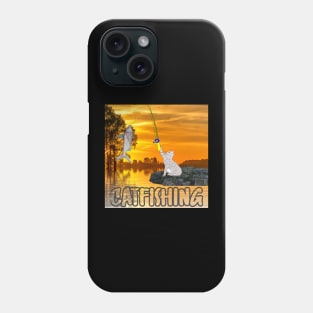 A cat on catfishin Phone Case