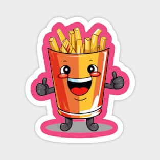 kawaii french fries T-Shirt cute potatofood Magnet