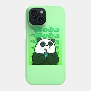 Green Boba Panda Phone Case