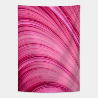 Bubble-Gum Pink Abstract Art Strands Tapestry