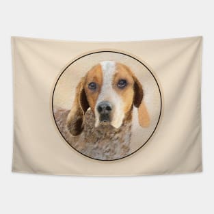 American English Coonhound Painting - Original Dog Art Tapestry