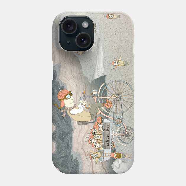 School bus Phone Case by ruta13art