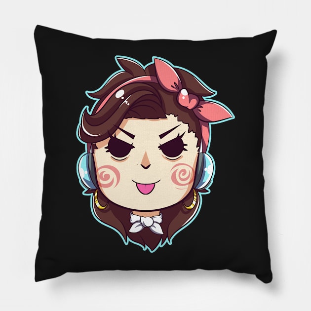 Cruiser D.Va Pillow by StaySaltee