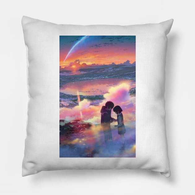 Your Name Poster - kimi no na wa Anime Poster Pillow by HipHopTees