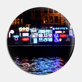 Amsterdam Architecture Neon / Swiss Artwork Photography Pin