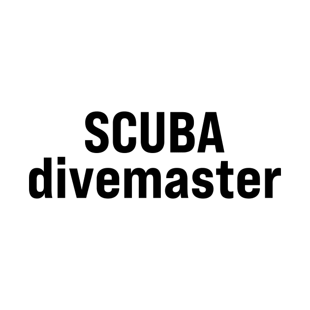 SCUBA divemaster by ElizAlahverdianDesigns