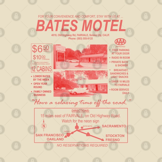 Bates Motel Vintage Travel Brochure - Psycho by hauntedjack