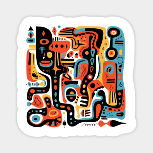 Mid Century Abstract Jazz Magnet