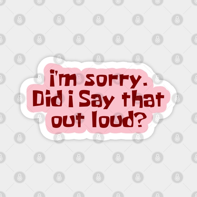 Apology Tee Magnet by faithfamilyhomedesigns