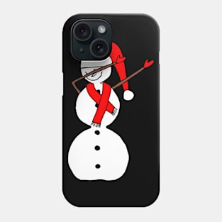 funny snowman, dab, dabbing, snow Phone Case