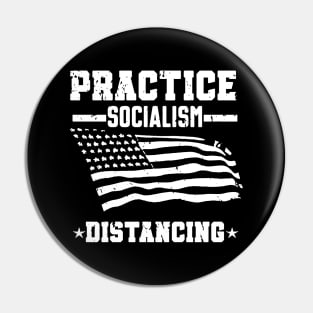 Practice Socialism Distancing Pin